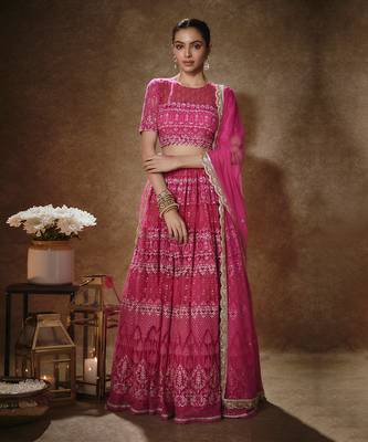 Barbie Pink & Gold Lehenga Set 1