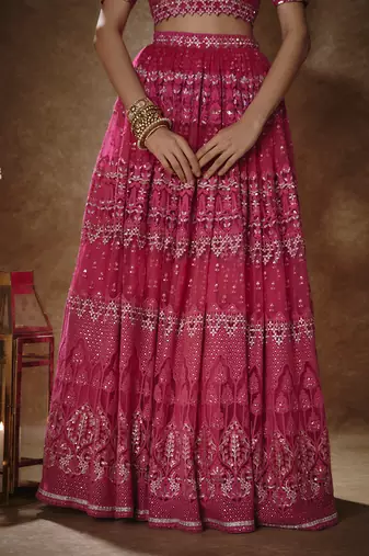 Barbie Pink & Gold Lehenga Set
