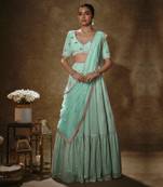 Mint & Gold Lehenga Set