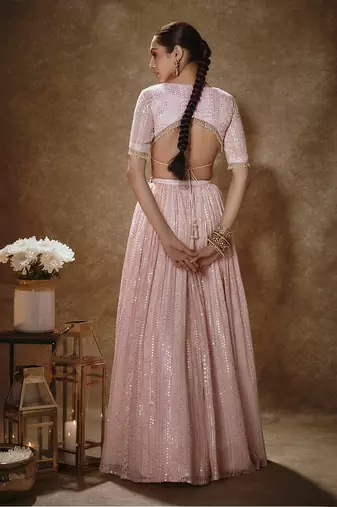 Barbie Pink & Mint Lehenga Set