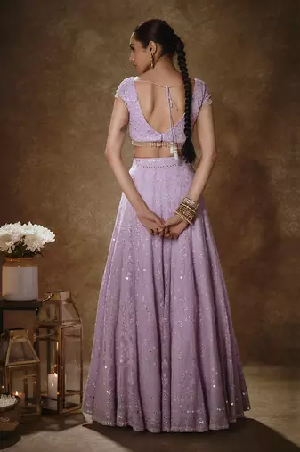 Lilac Lehenga Set