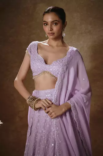 Lilac Lehenga Set
