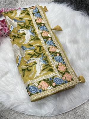 ORGNZA DUSKY SAREE 3