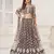 Grey Heavy Embroidery Net Semi Stitch A Line Lehenga With Blouse