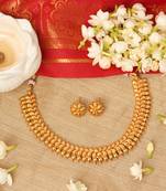 Traditional Gold Plated Necklace Set for Wedding