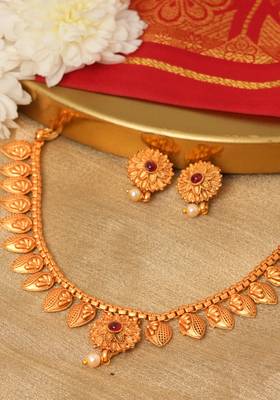 Yellow Gold Plated necklace-sets 2
