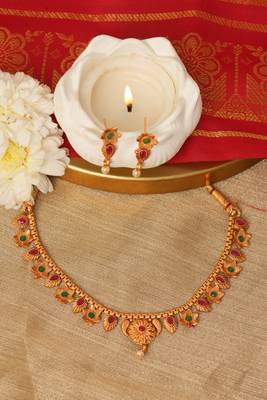 Yellow Gold Plated necklace-sets 1