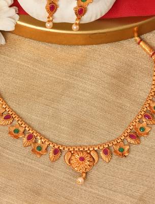 Yellow Gold Plated necklace-sets 2