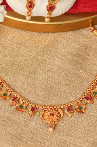 Yellow Gold Plated necklace-sets