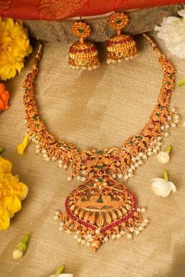 Yellow Gold Plated necklace-sets 1