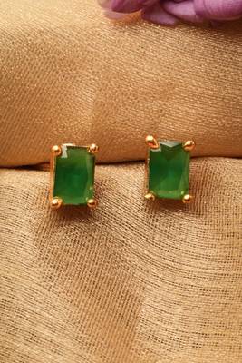 Traditional Elegance: Changeable Stud Earrings with American Diamond Stones 4