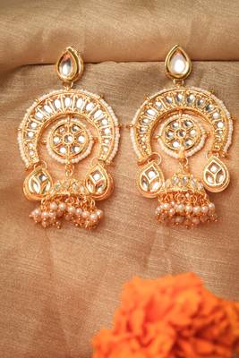 Statement Kundan Stone Studded Earrings 1