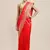 Red Woven Faux Banarasi Silk Saree With Blouse