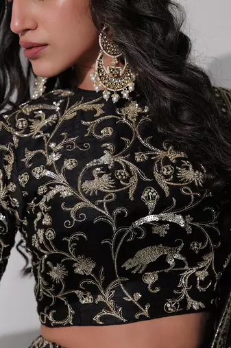 Nasreen Black Blouse
