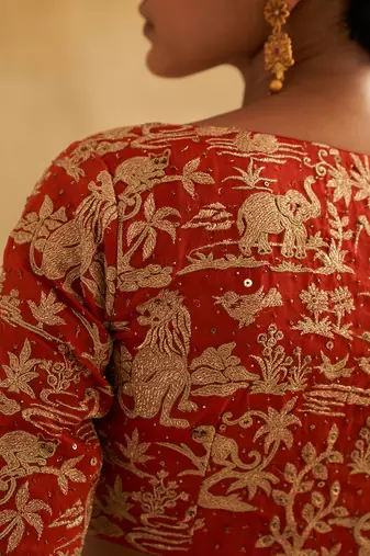 Kunjana Red Blouse