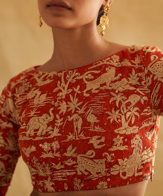 Kunjana Red Blouse 3