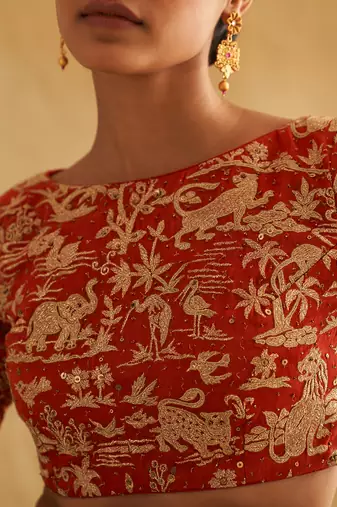 Kunjana Red Blouse