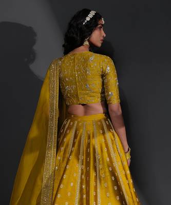 Sameena Mustard Blouse 3