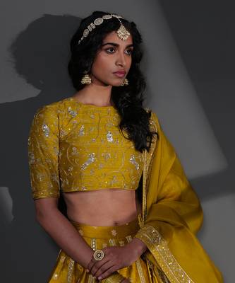 Sameena Mustard Blouse 4