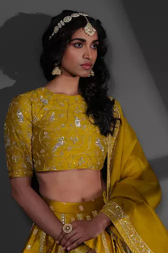 Sameena Mustard Blouse