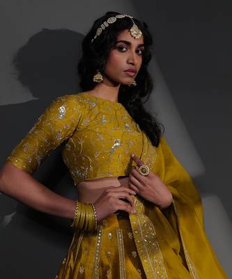 Sameena Mustard Blouse 5