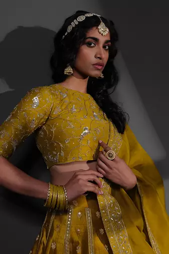 Sameena Mustard Blouse