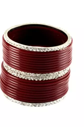 Extra Large Size Brass And Acrylic Bangle