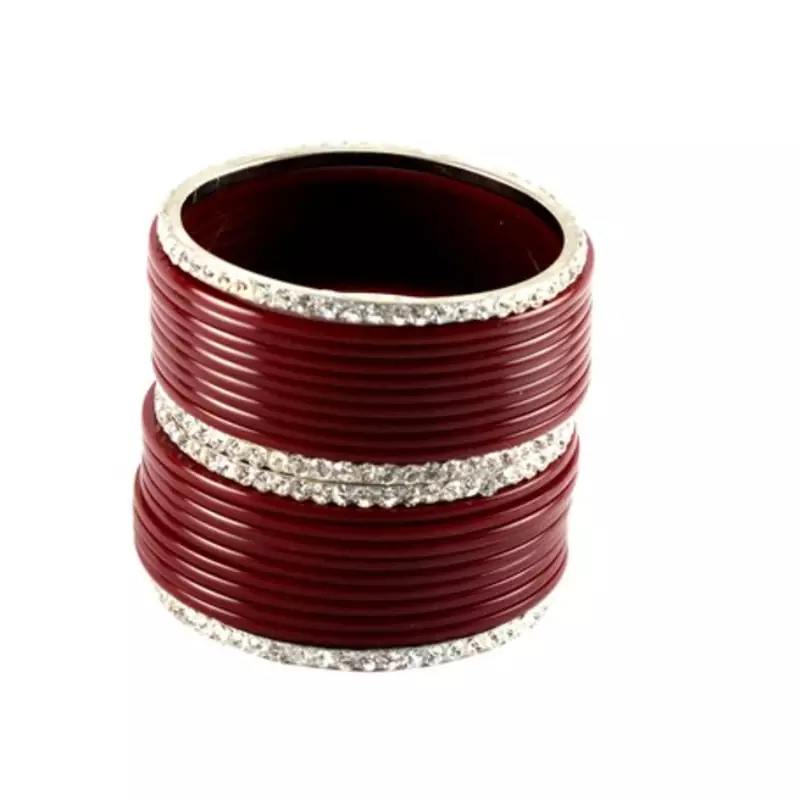 Extra Large Size Brass And Acrylic Bangle