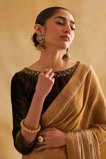 Rumeha Moss Green Blouse