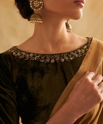 Rumeha Moss Green Blouse 3