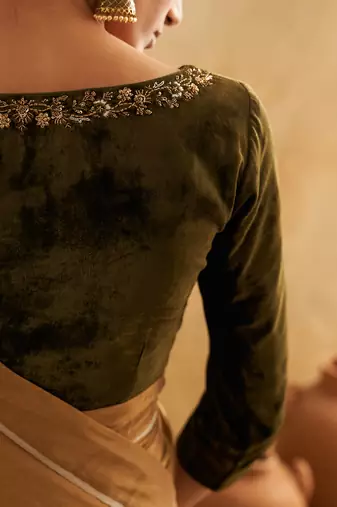 Rumeha Moss Green Blouse