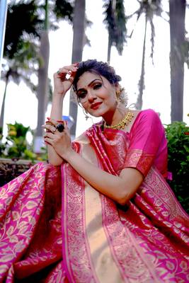 Banarasi Silk Woven Sarees, Banarasi Sari 3