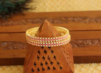 Gold Platted CZ Bangles 2