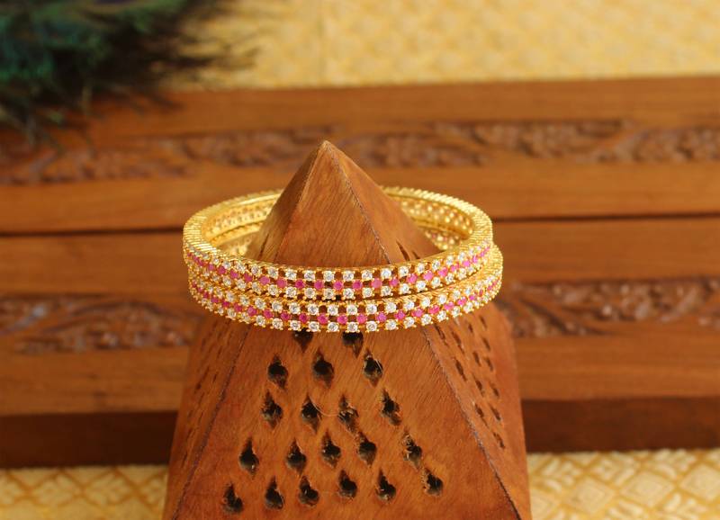 Gold Platted CZ Bangles