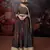 Georgette Embroidered Black  Anarkali Suit Free size full stitched Up To 42" Size
