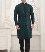 Arruga stylish black sequins kurta pajama