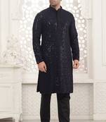 Arruga stylish black sequins kurta pajama