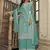 Sky blue net embroidery salwar suit