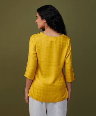 Yellow printed tunic 4