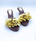 Coin love maroon wedges