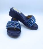 Crystal blue wedges