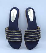 Chain me royal blue flates
