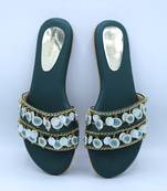 Gold embellished flates