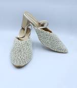 Subtle pearl heels