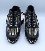 High love black wedges