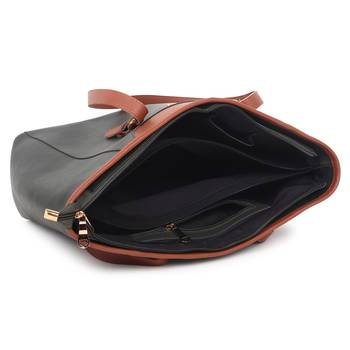 Women Green Premium Office Geniune Tote Bag 4