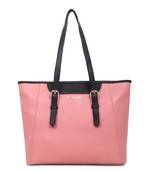 Women Pink Premium Office Geniune Tote Bag