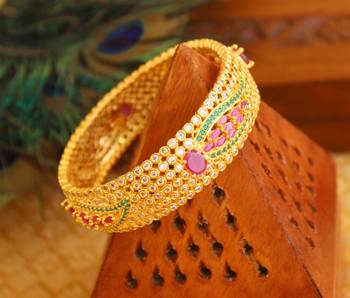 Gold platted cz kada 1