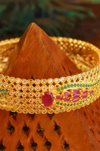 Gold platted cz kada