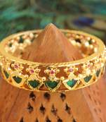 Kerala style gold platted palakka bangle